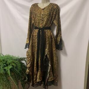 NWT SAINT GIL PARIS LEOPARD PRINT MAXI‎